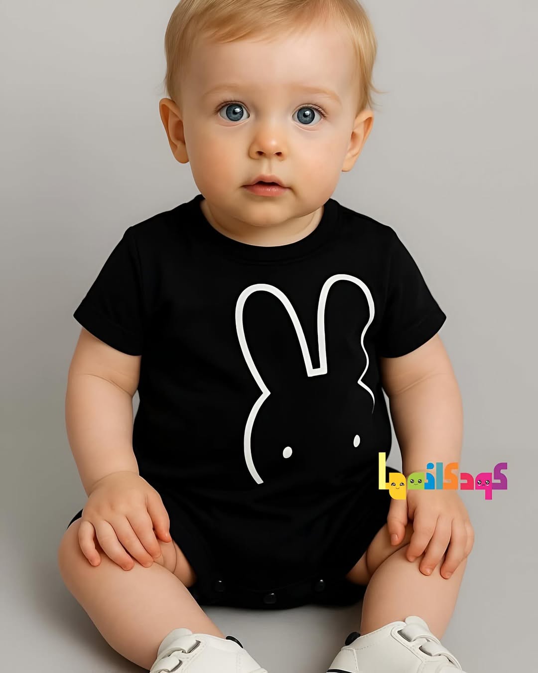 رامپر دخترانه و پسرانه طرح خرگوش سایز ۶ ماه تا ۳ سال