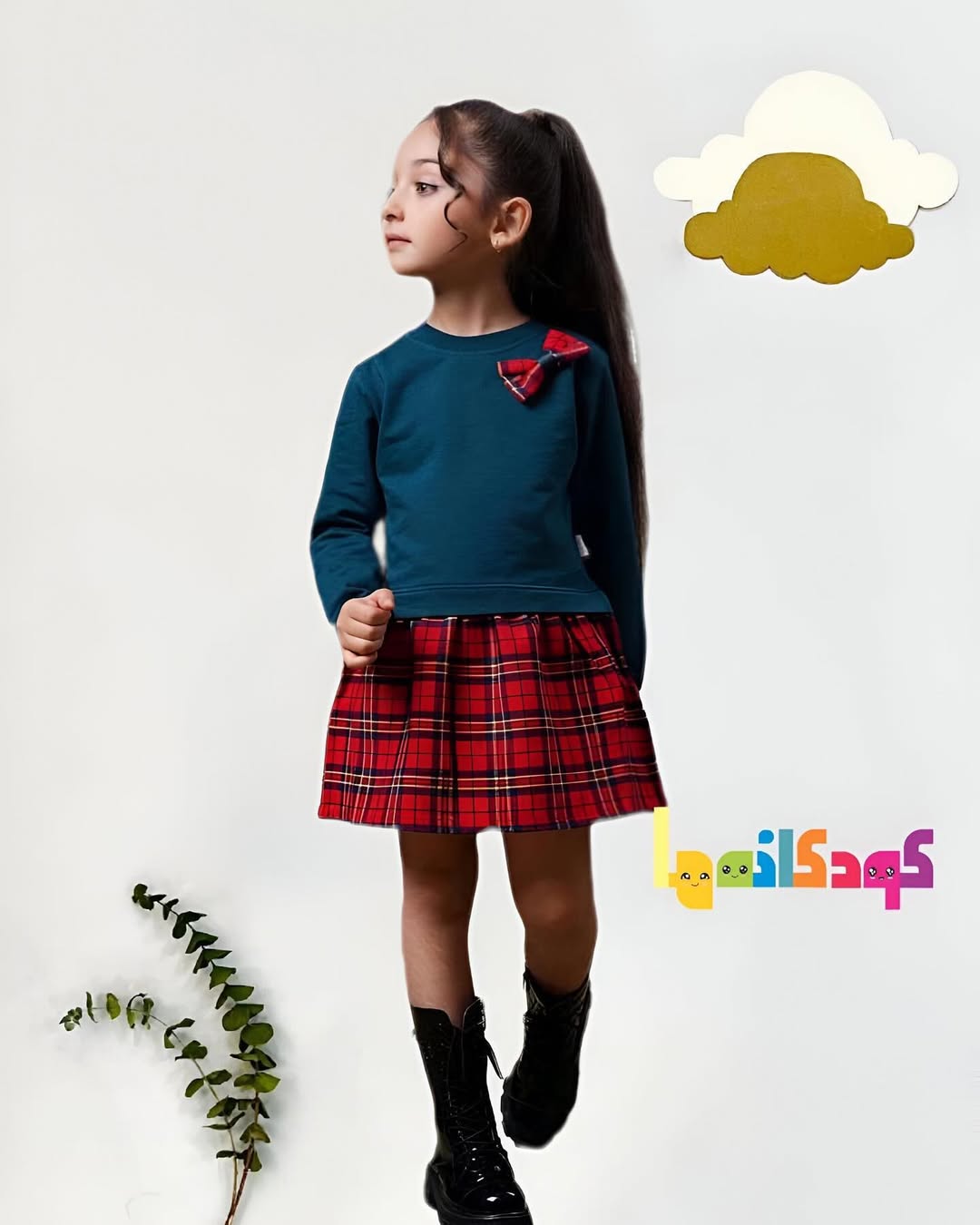 پیراهن یلدا بچگانه سایز ۳ تا ۸ سال