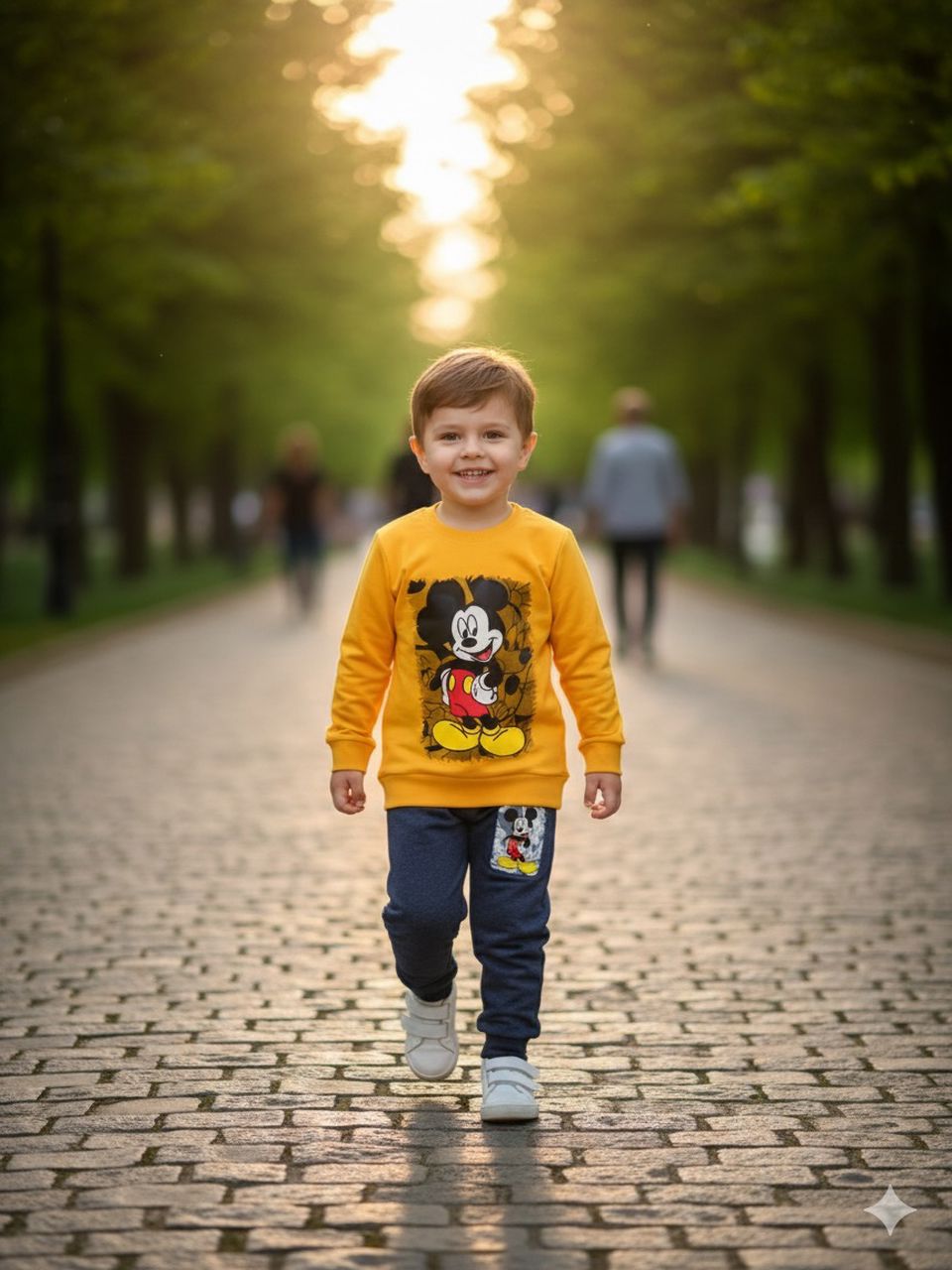 بلوز شلوار آستین بلند میکی موس دخترانه و پسرانه فروشگاه کودکانه ها