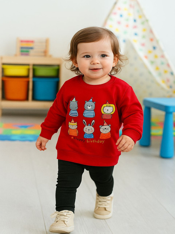 خرید لباس قرمز دخترانه