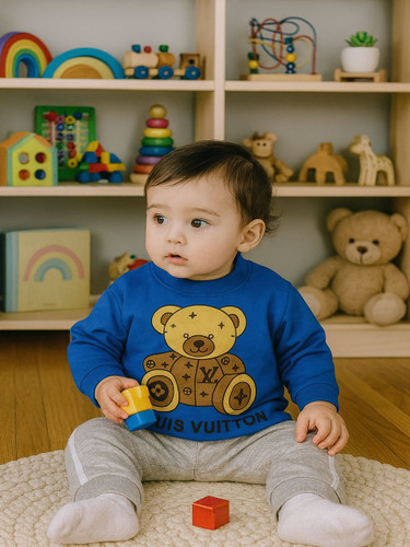 خرید بلوز شلوار بچگانه آبی