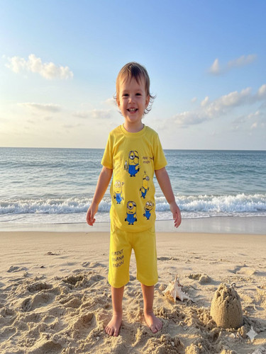 خرید بلوز شلوار مینیون زرد از فروشگاه کودکانه ها رشت