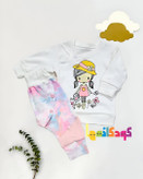 بلوز شلوار نوزادی دخترانه سایز ۰ بدو تولد پنبهای برند پالتا