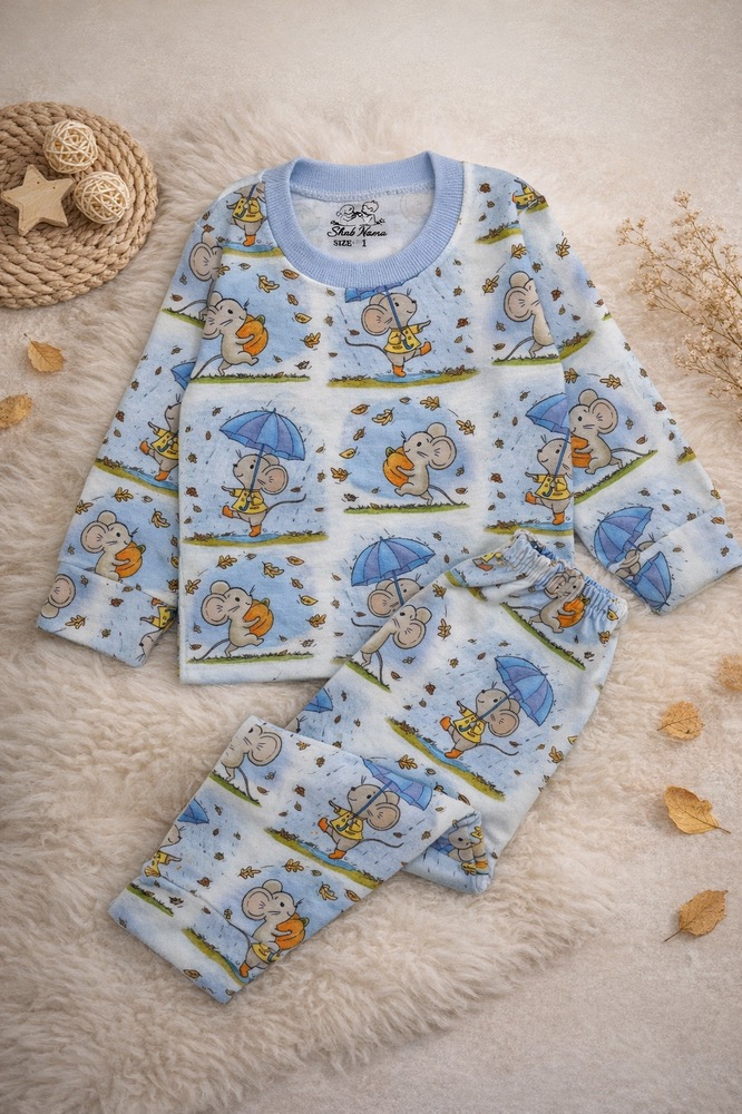 تصویر Kids Lounge Wear Set Ages 1–6 | Premium Cotton-Polyester + Installment Purchase 